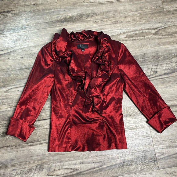 Dressbarn Vintage Organza Top-Bust 48
